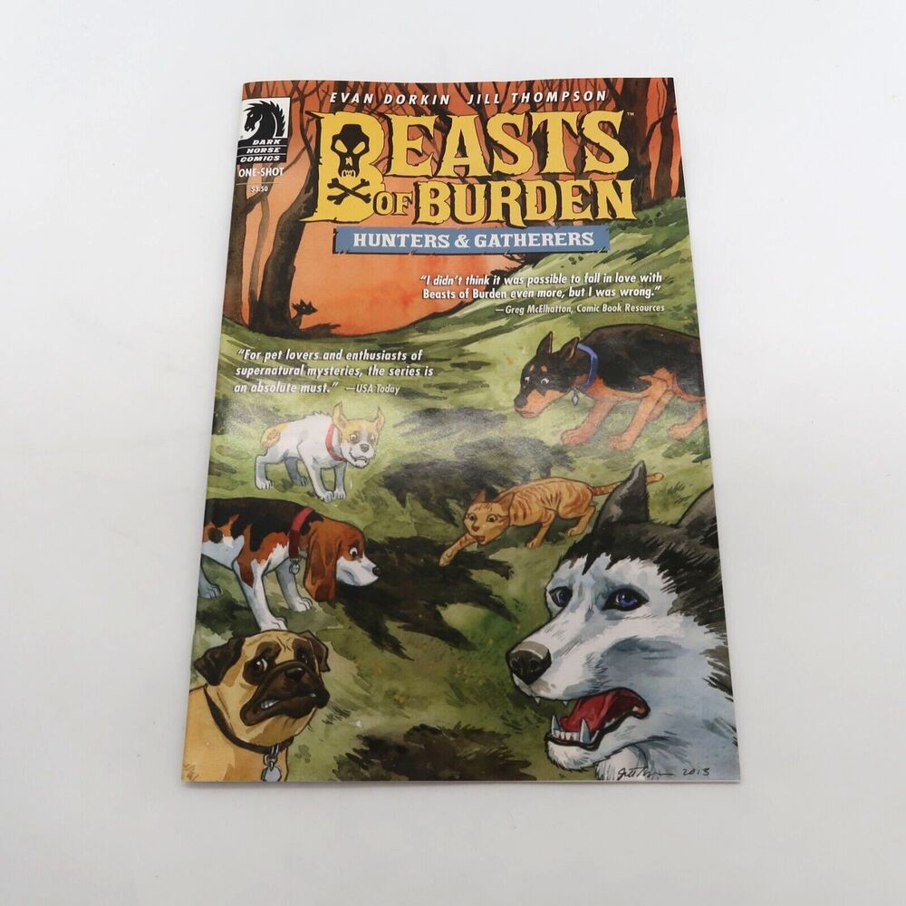 Dark Horse Comics Beasts of Burden Hunters & Gatherers 2014 Signed Evan Dorkin